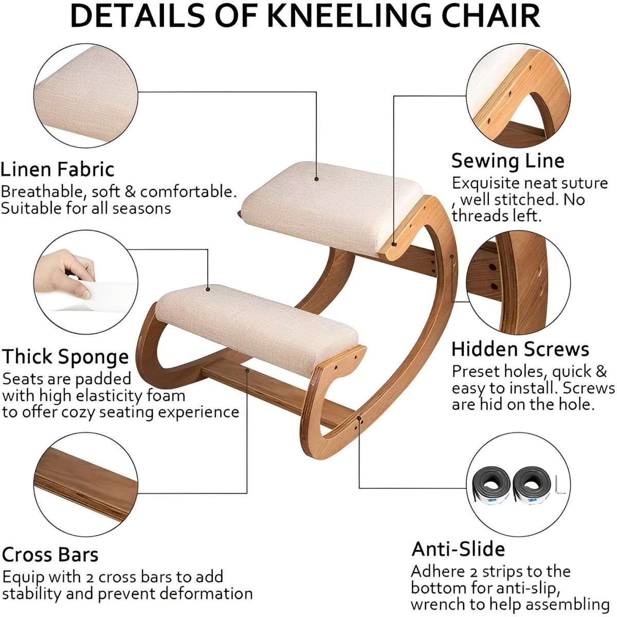Ergonomic Kneeling Chair SEUL - Doviam