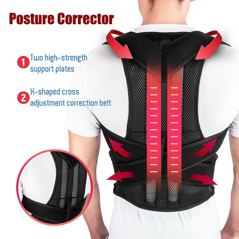 Unisex Adjustable Posture Corrector (Anti-Itch + Odour) - Doviam