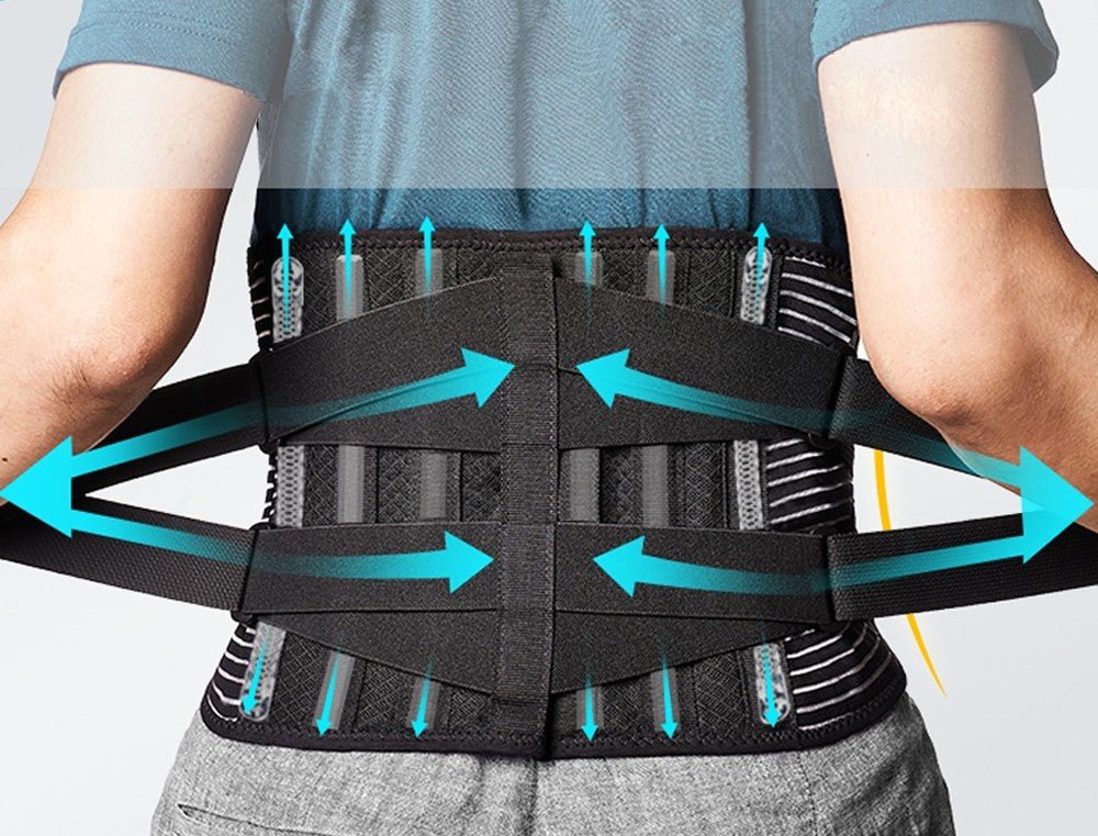 Unisex Back Brace for Lower Back Pain Relief (Anti-Itch + Odour) - Doviam