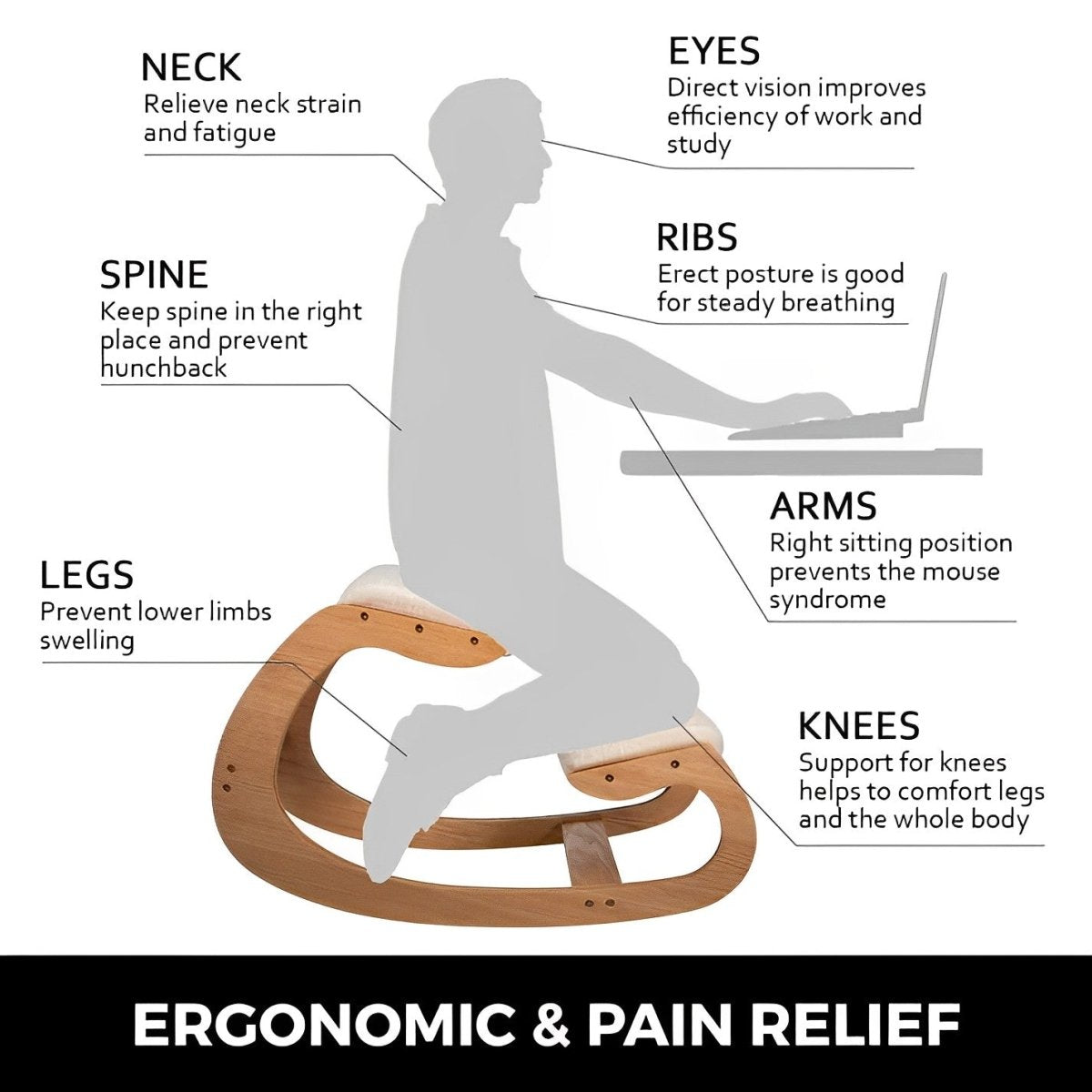 Kneeling chair discount lower back pain