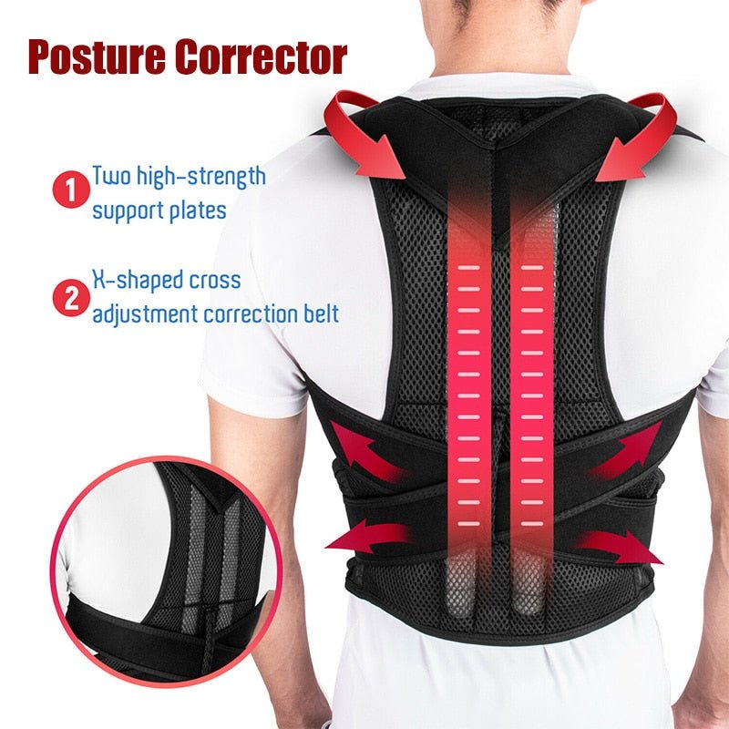 Unisex Adjustable Posture Corrector (Anti-Itch + Odour)